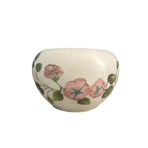 Vintage Trinket Dish Jewelry Container Ring Holder 6.5” Ceramic NIL Pink Flowers - Picture 8 of 11